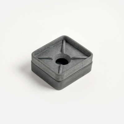 Seifenschale aus Beton - dunkelgrau