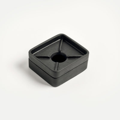 Seifenschale aus Beton - schwarz