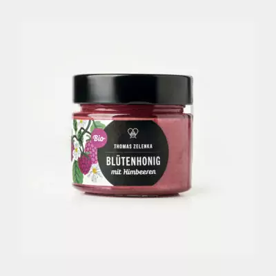 Honig mit Himbeeren 250g